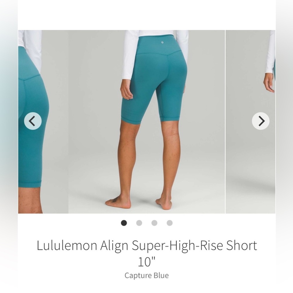 Women’s Lululemon Super High Rise Shorts 10” Inseam Size 4 LIKE NEW